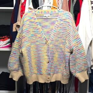 Multi Color fitted cardigan